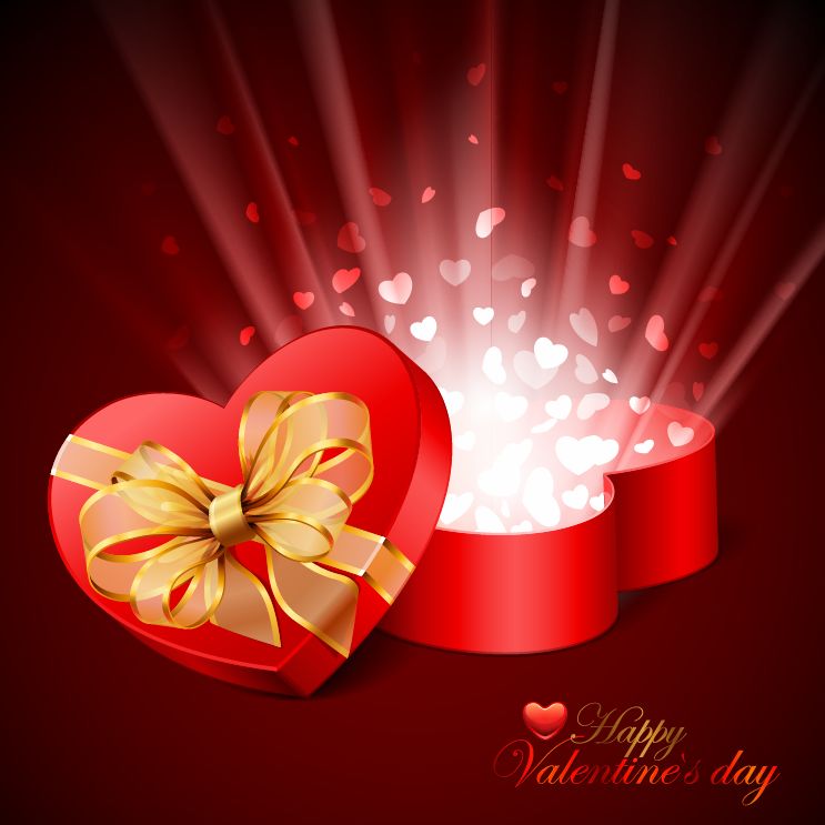 free vector Valentines Day Card Vector Illustration